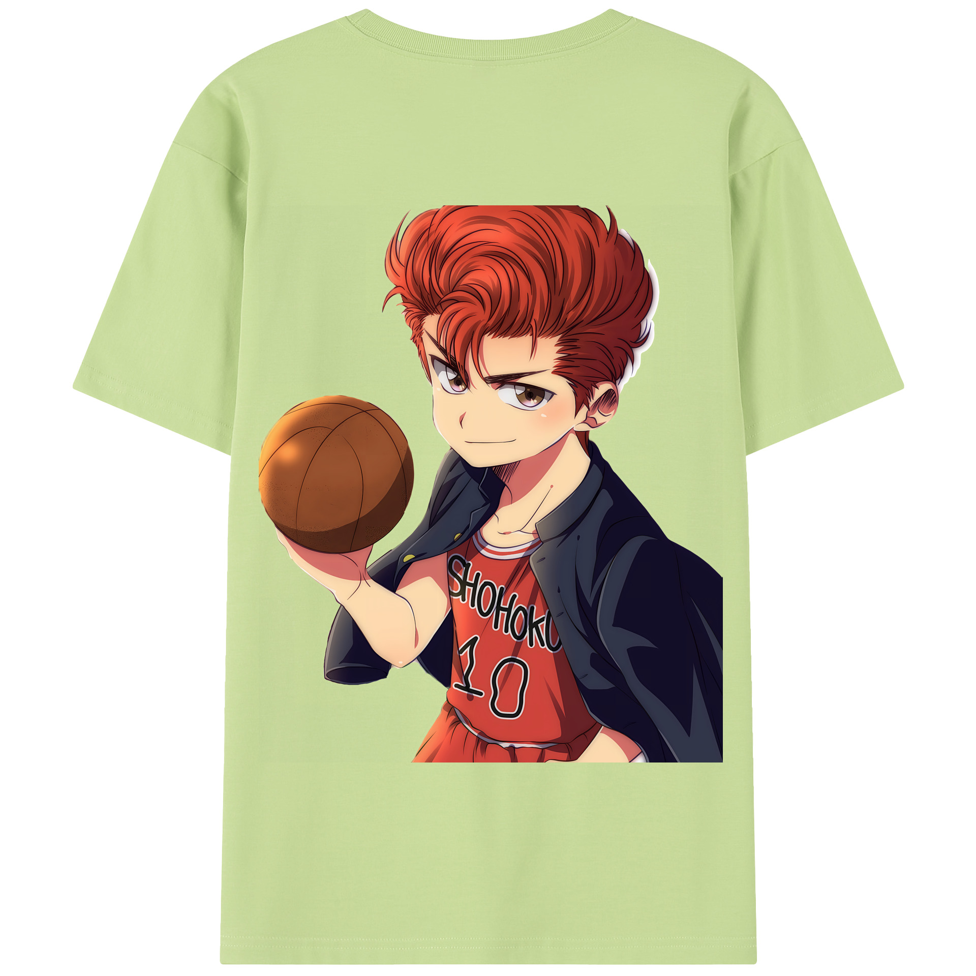 SLAM DUNK／スラムダンク 綿100％半袖Tシャツ（背面プリント）